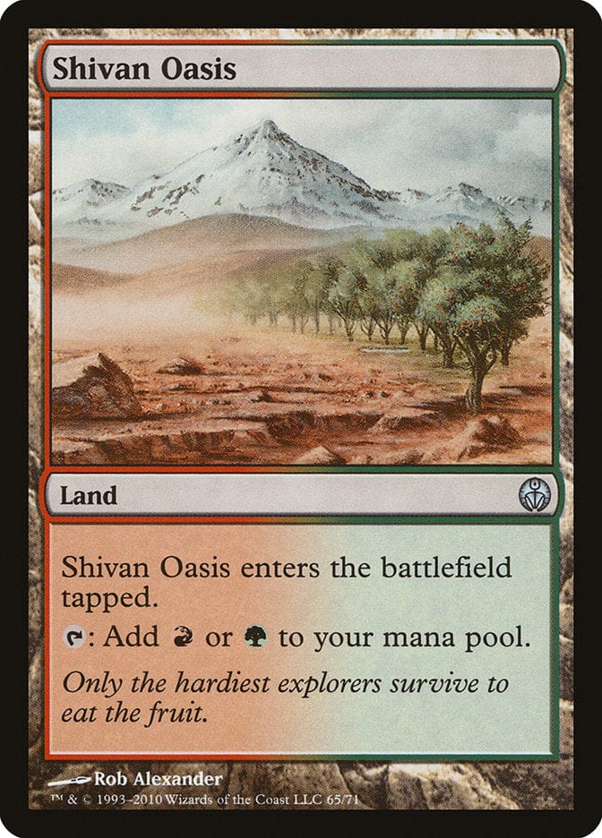 Shivan Oasis [Duel Decks: Phyrexia vs. the Coalition] Magic: The Gathering