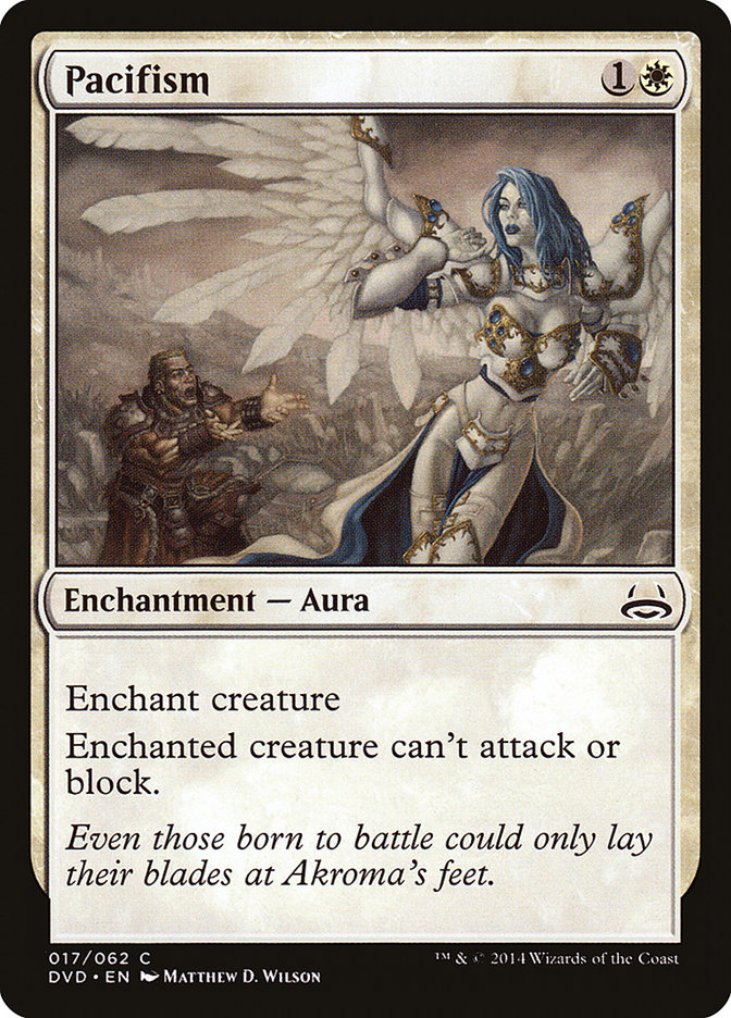 Pacifism (Divine vs. Demonic) [Duel Decks Anthology] Magic: The Gathering
