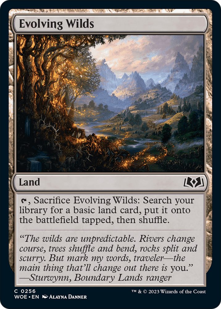 Evolving Wilds [Wilds of Eldraine] Magic: The Gathering