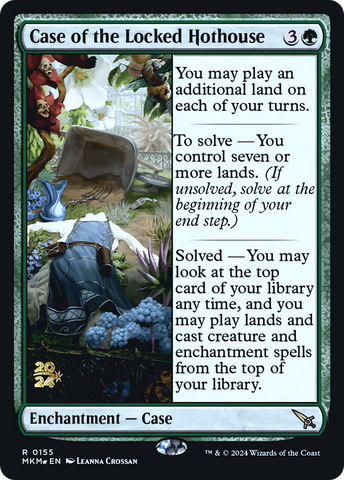 Case of the Locked Hothouse [Murders at Karlov Manor Prerelease Promos] Magic: The Gathering