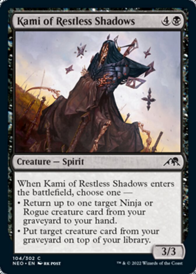 Kami of Restless Shadows [Kamigawa: Neon Dynasty] Magic: The Gathering