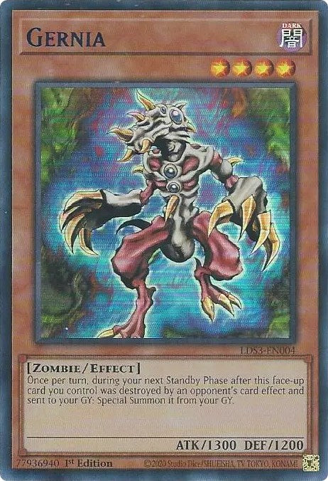 Gernia (Blue) [LDS3-EN004] Ultra Rare - Yugioh Cards For Your TCG Needs!