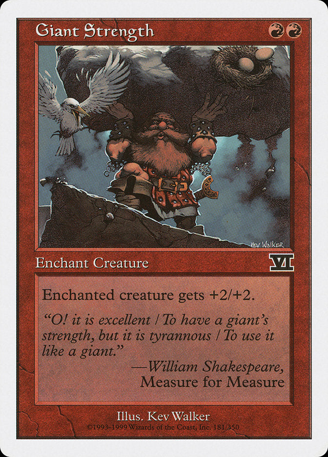 Giant Strength [Classic Sixth Edition] Magic: The Gathering