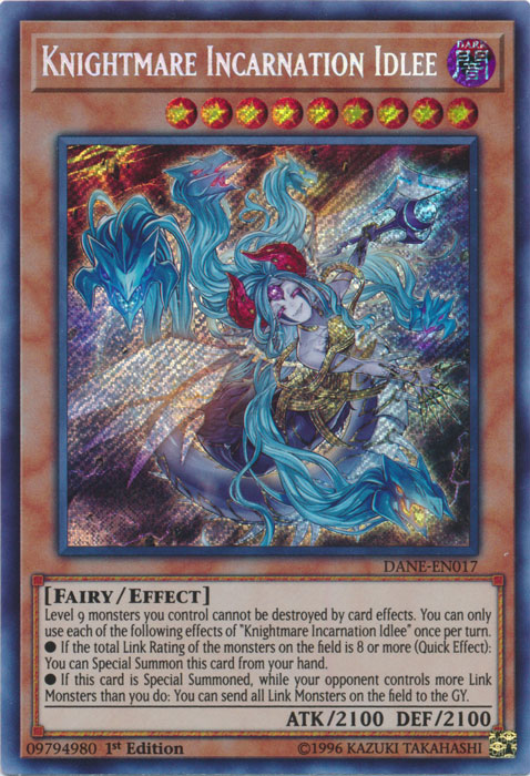 Knightmare Incarnation Idlee [DANE-EN017] Secret Rare - Yugioh Cards For Your TCG Needs!