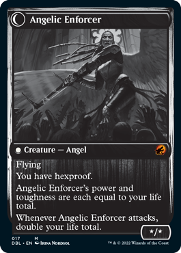 Enduring Angel // Angelic Enforcer [Innistrad: Double Feature] Magic: The Gathering
