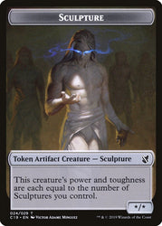 Bird (002) // Sculpture Double-Sided Token [Commander 2019 Tokens] Magic: The Gathering