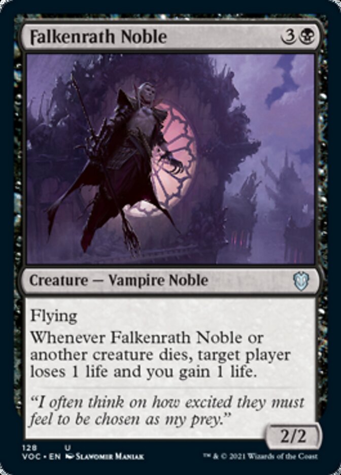 Falkenrath Noble [Innistrad: Crimson Vow Commander] Magic: The Gathering
