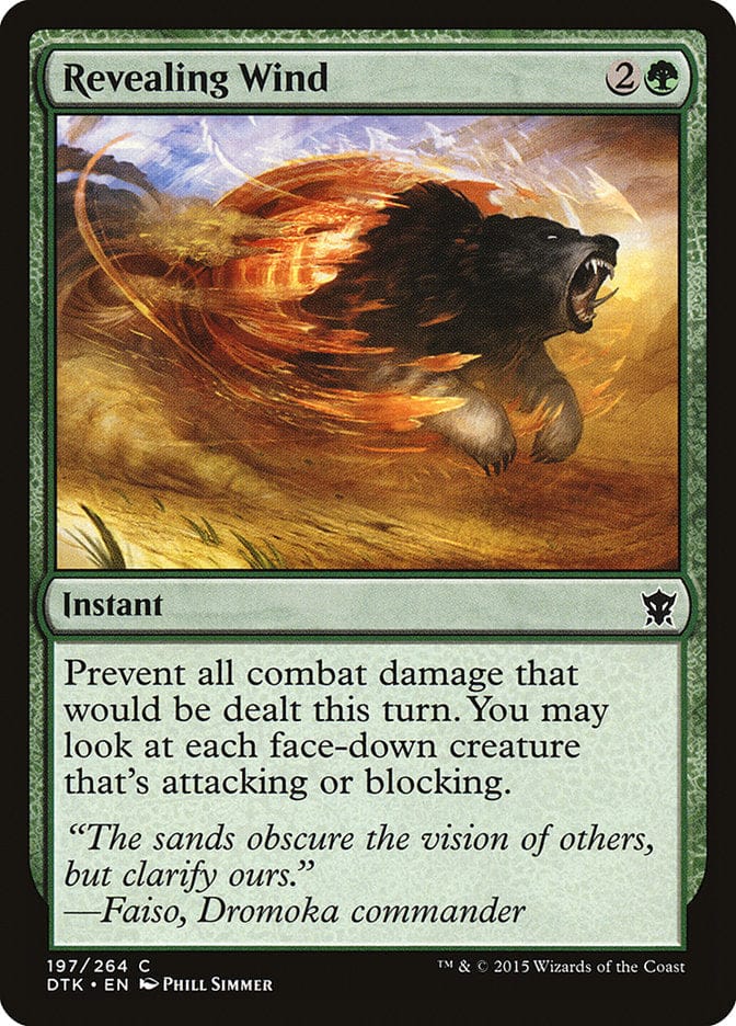 Revealing Wind [Dragons of Tarkir] Magic: The Gathering