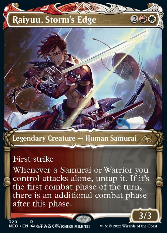 Raiyuu, Storm's Edge (Showcase Samurai) [Kamigawa: Neon Dynasty] Magic: The Gathering