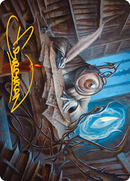 Unblinking Observer Art Card (Gold-Stamped Signature) [Innistrad: Midnight Hunt Art Series] Magic: The Gathering