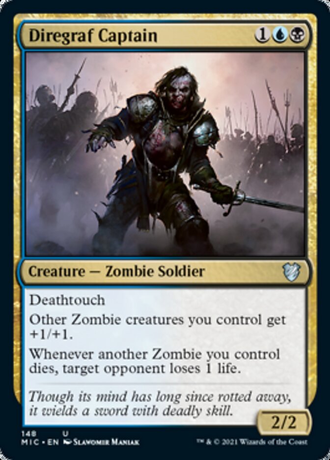 Diregraf Captain [Innistrad: Midnight Hunt Commander] Magic: The Gathering