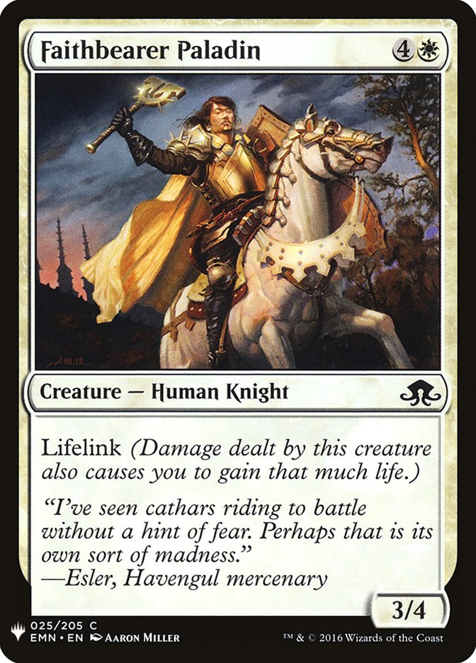 Faithbearer Paladin [Mystery Booster] Magic: The Gathering