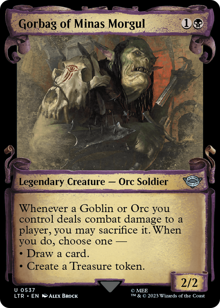 Gorbag of Minas Morgul [The Lord of the Rings: Tales of Middle-Earth Showcase Scrolls] Magic: The Gathering