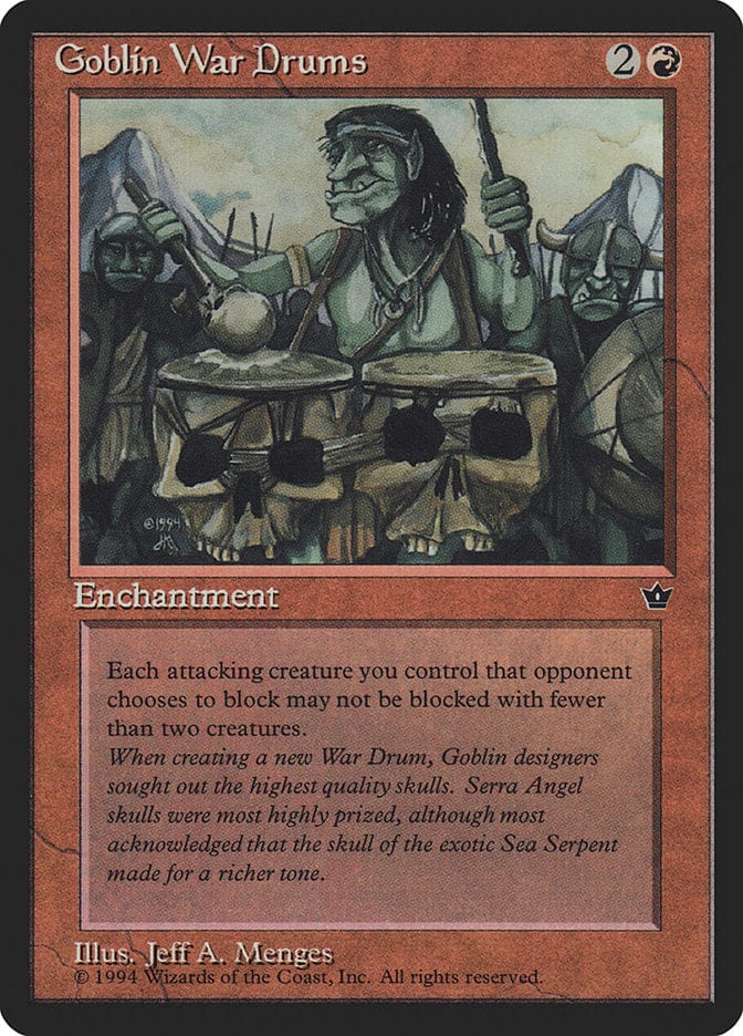 Goblin War Drums (Jeff A. Menges) [Fallen Empires] Magic: The Gathering
