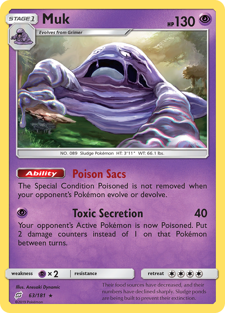 Muk (63/181) [Sun & Moon: Team Up] Pokémon