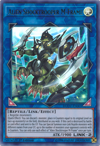 Alien Shocktrooper M-Frame [DUOV-EN003] Ultra Rare - Yugioh Cards For Your TCG Needs!