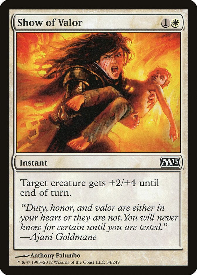 Show of Valor [Magic 2013] Magic: The Gathering