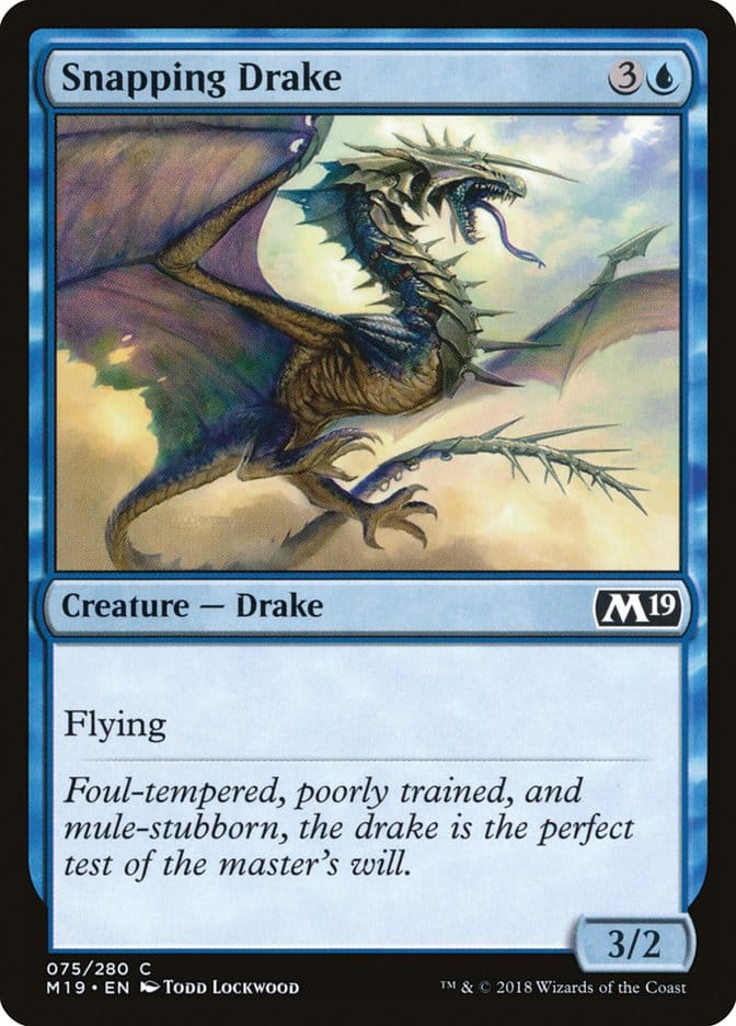 Snapping Drake [Core Set 2019] Magic: The Gathering