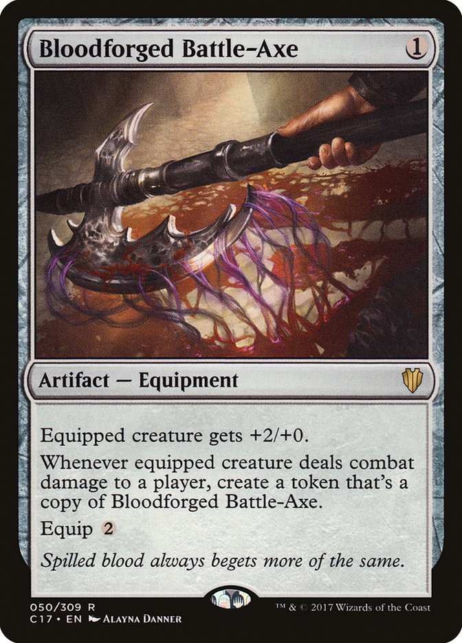 Bloodforged Battle-Axe [Commander 2017] Magic: The Gathering