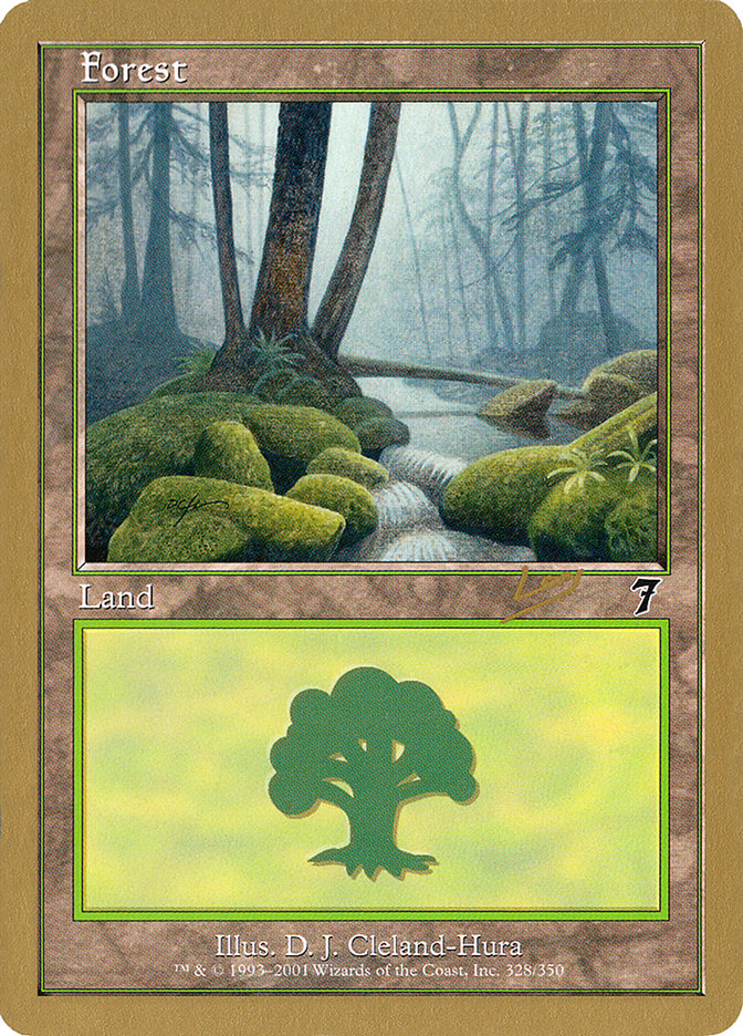 Forest (rl328) (Raphael Levy) [World Championship Decks 2002] Magic: The Gathering