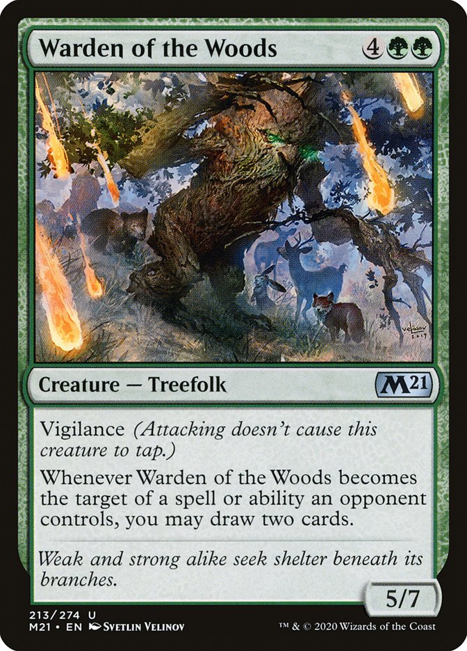 Warden of the Woods [Core Set 2021] Magic: The Gathering