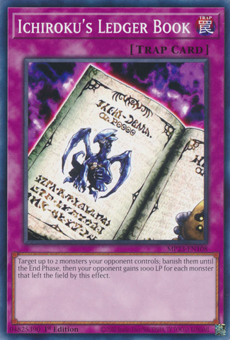 Ichiroku's Ledger Book [MP23-EN108] Common - Yugioh Cards For Your TCG Needs!