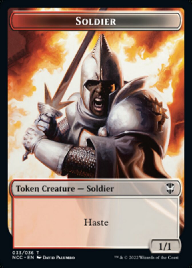 Soldier (33) // Devil Double-Sided Token [Streets of New Capenna Commander Tokens] Magic: The Gathering