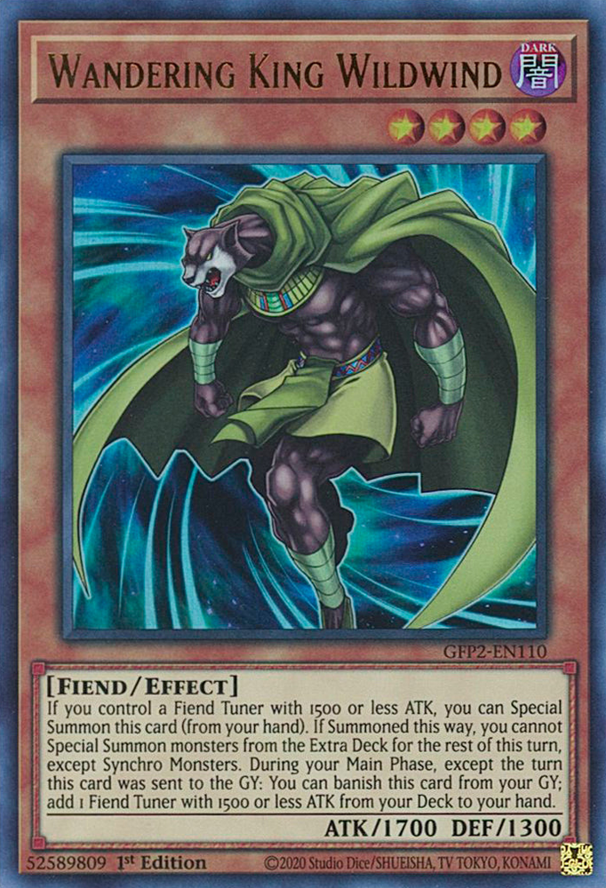 Wandering King Wildwind [GFP2-EN110] Ultra Rare - Yugioh Cards For Your TCG Needs!