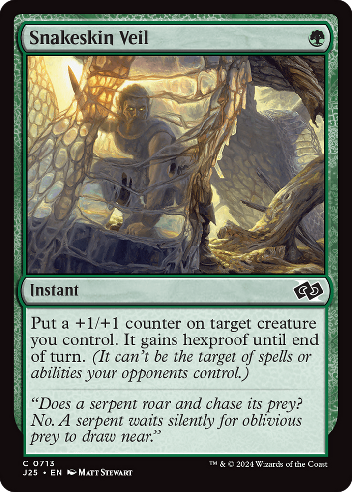 Snakeskin Veil [Foundations Jumpstart] Magic: The Gathering