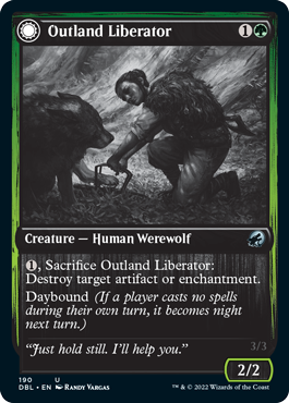 Outland Liberator // Frenzied Trapbreaker [Innistrad: Double Feature] Magic: The Gathering