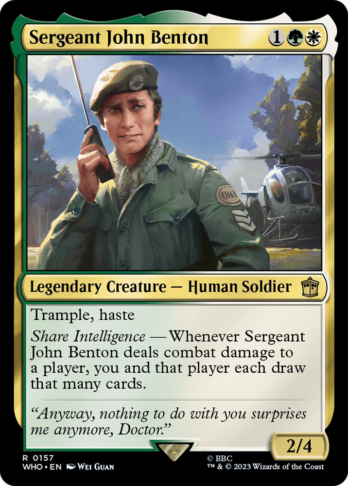 Sergeant John Benton [Doctor Who] Magic: The Gathering