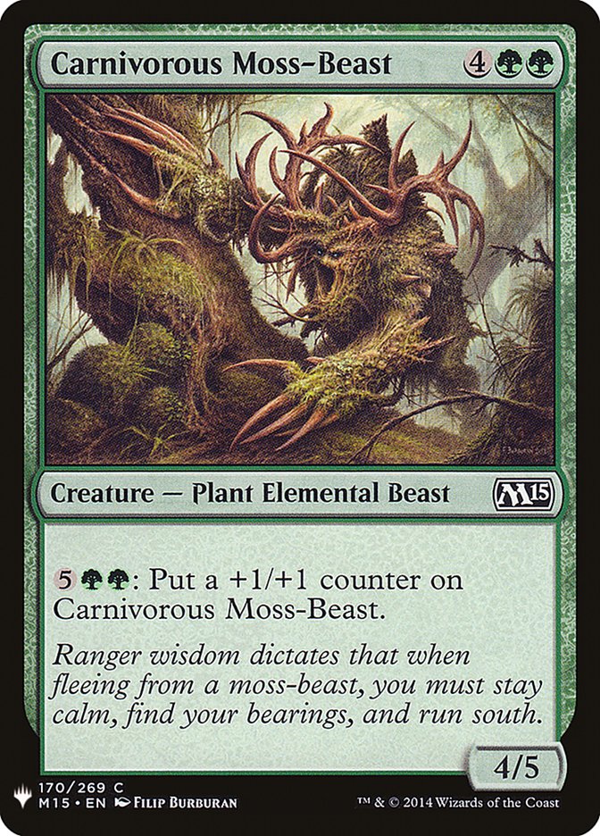 Carnivorous Moss-Beast [Mystery Booster] Magic: The Gathering