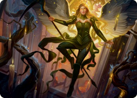 Sigarda, Champion of Light Art Card [Innistrad: Midnight Hunt Art Series] Magic: The Gathering