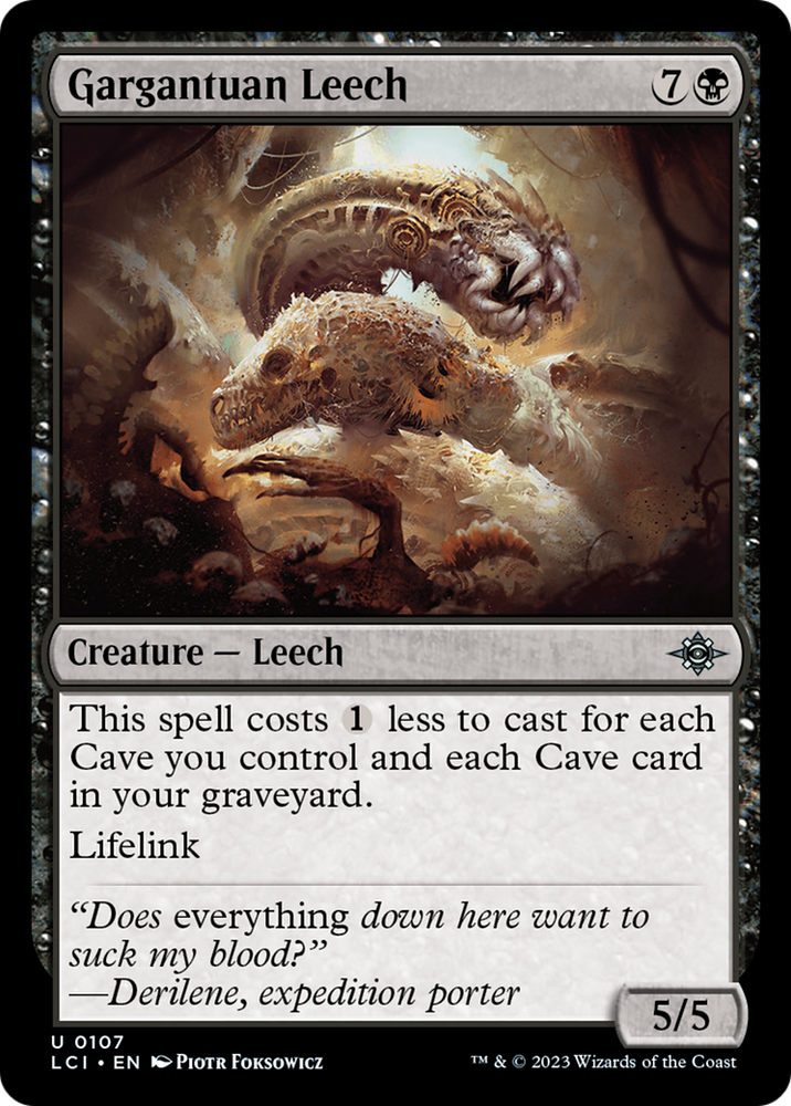 Gargantuan Leech [The Lost Caverns of Ixalan] Magic: The Gathering