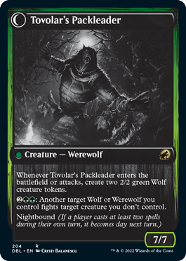 Tovolar's Huntmaster // Tovolar's Packleader [Innistrad: Double Feature] Magic: The Gathering