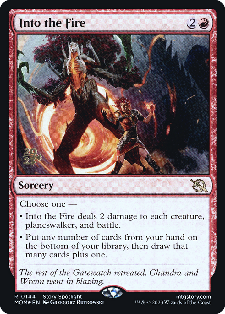 Into the Fire [March of the Machine Prerelease Promos] Magic: The Gathering