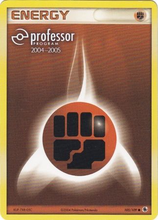 Fighting Energy (105/109) (2004 2005) [Professor Program Promos] Pokémon