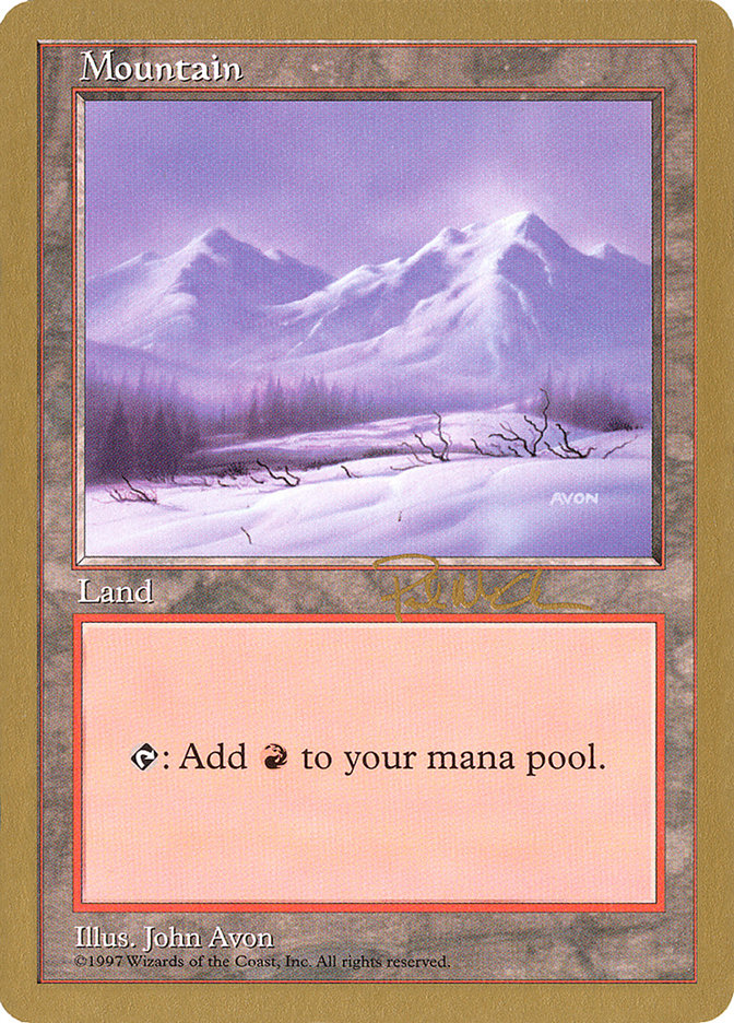 Mountain (pm442) (Paul McCabe) [World Championship Decks 1997] Magic: The Gathering