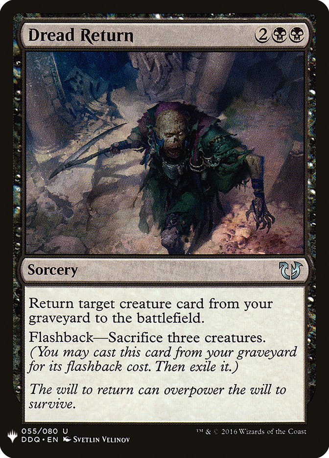 Dread Return [Mystery Booster] Magic: The Gathering