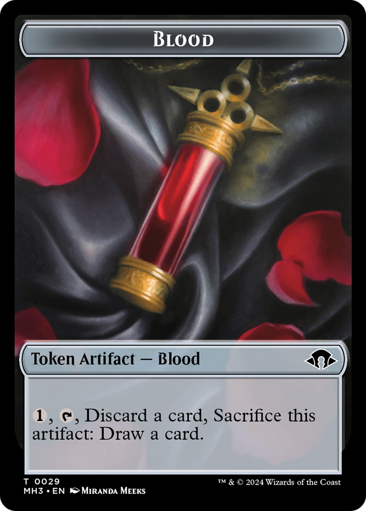 Eldrazi Spawn // Blood Double-Sided Token [Modern Horizons 3 Tokens] Magic: The Gathering