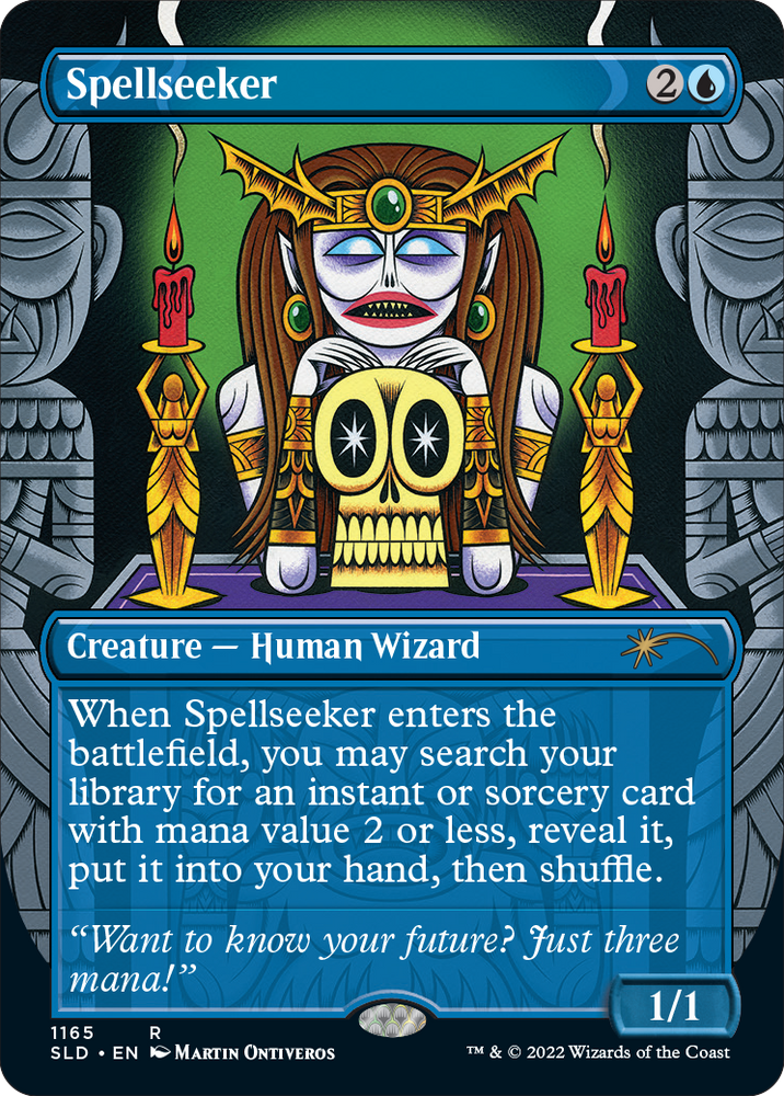 Spellseeker (Borderless) [Secret Lair Drop Series] Magic: The Gathering