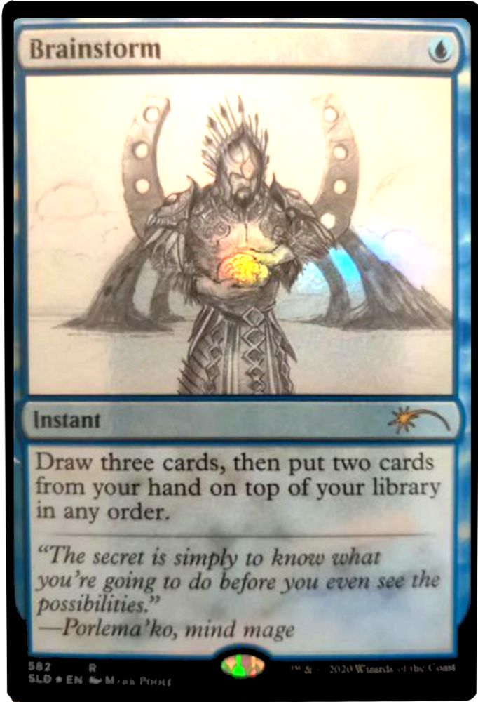 Brainstorm (Sketch) [Secret Lair Drop Promos] Magic: The Gathering