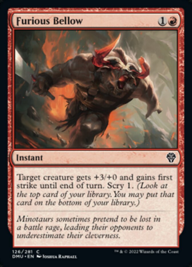 Furious Bellow [Dominaria United] Magic: The Gathering