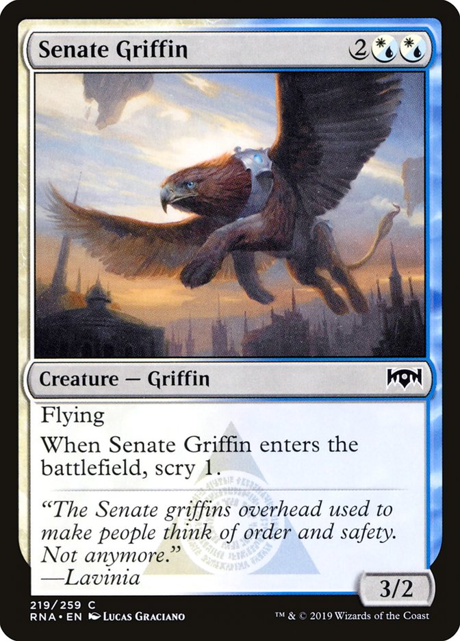 Senate Griffin [Ravnica Allegiance] Magic: The Gathering