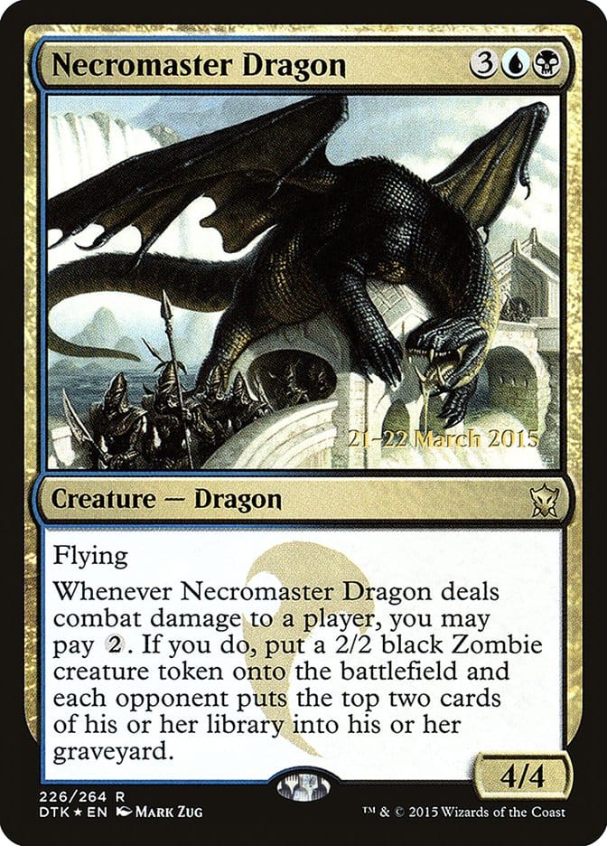 Necromaster Dragon [Dragons of Tarkir Prerelease Promos] Magic: The Gathering