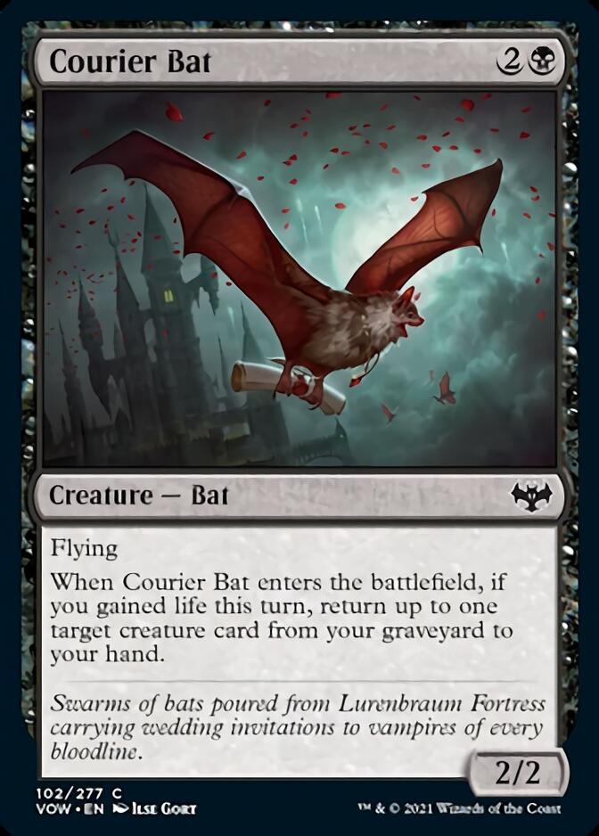 Courier Bat [Innistrad: Crimson Vow] Magic: The Gathering