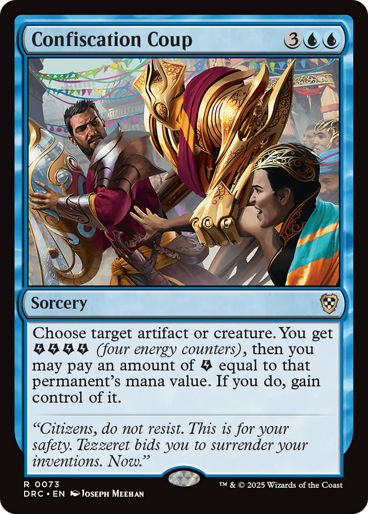 Confiscation Coup [Aetherdrift Commander] Magic: The Gathering