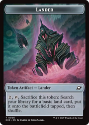 Robot // Lander (0006) Double-Sided Token [Edge of Eternities Tokens] Magic: The Gathering