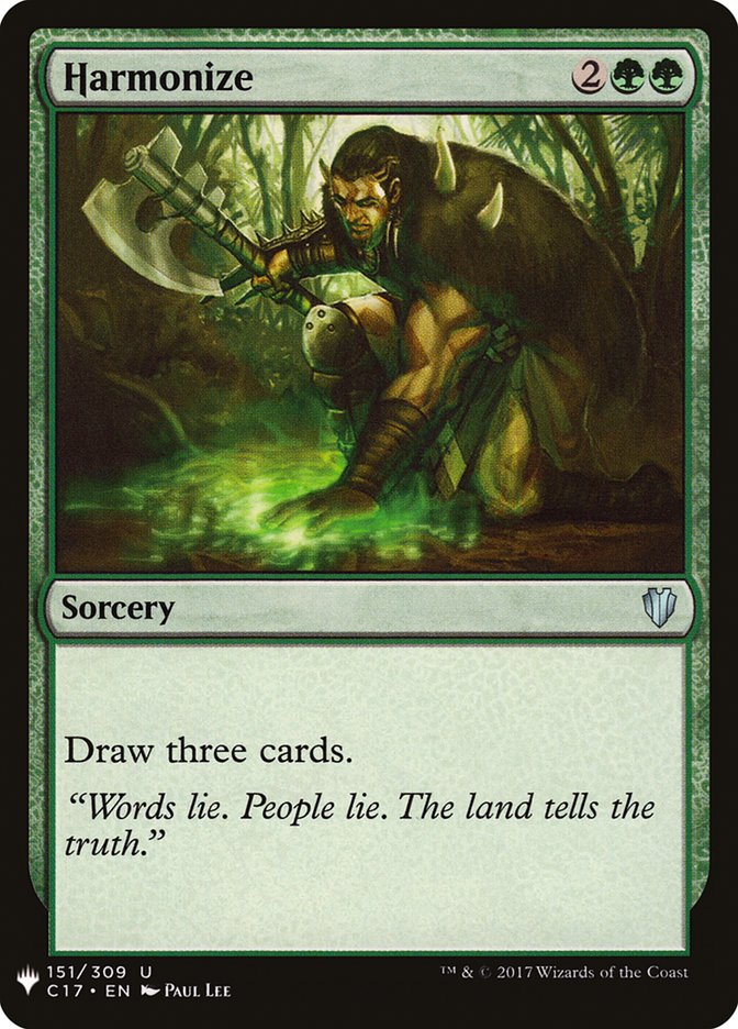 Harmonize [Mystery Booster] Magic: The Gathering
