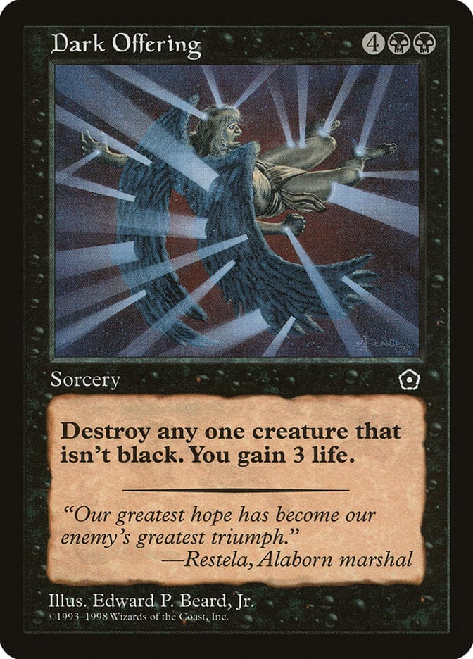 Dark Offering [Portal Second Age] Magic: The Gathering